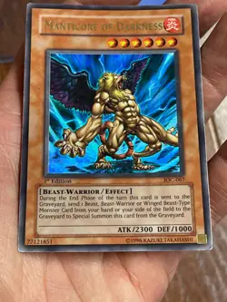 Yu-Gi-Oh TCG - Manticore of Darkness - IOC-067 - Ultra Rare - 1st Edition VGC - Image 4