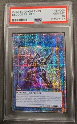 YUGIOH! DECODE TALKER PRISMATIC SECRET RARE TN23-EN009 GRADED PSA 10 GEM MINT - Image 1