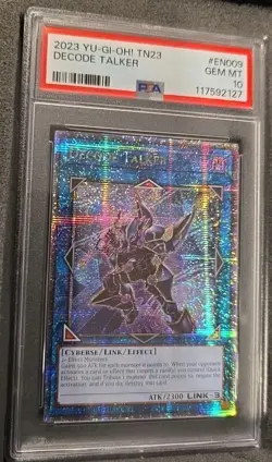 YUGIOH! DECODE TALKER PRISMATIC SECRET RARE TN23-EN009 GRADED PSA 10 GEM MINT - Image 2