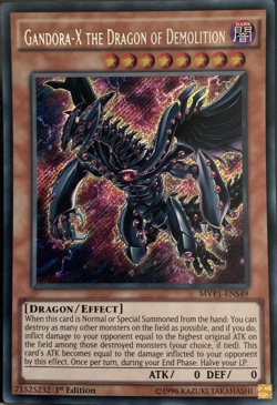 Gandora-X the Dragon of Demolition MVP1-ENS49 Secret Rare 1st Edition YuGiOh TCG - Image 1