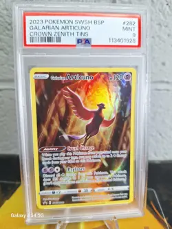 PSA 9 Galarian Articuno SWSH282 Black Star Promo Holo Pokemon Card Mint - Image 1