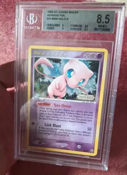 Mint Graded Holo Mew Ex Legend Maker Pokemon Card 10/92 - Image 2