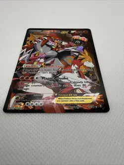 Team Magma's Groudon EX (Full Art) 15/34 Double Crisis Holo Pokemon Card - Image 2