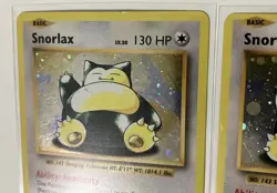SNORLAX HOLO XY179 Black Star Promo NM Lot Of 2 Pokemon cards - Image 3