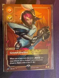 Fiora - Grand Duelist - Riftbound Regional Prize Wall Plated Metal Card SEALED - Image 1
