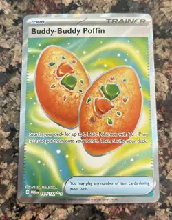 Buddy-Buddy Poffin 167/132 Mega Evolution Pokemon Card NM - Image 1