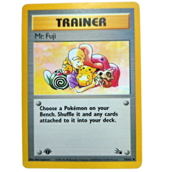 Mr. Fuji 58/62 Pokemon TCG 1st Edition Fossil NM Vintage 1999 Card - Image 2