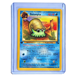 Omanyte 52/62 Pokemon TCG 1st Edition Fossil NM Vintage 1999 Card - Image 1