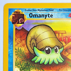 Omanyte 52/62 Pokemon TCG 1st Edition Fossil NM Vintage 1999 Card - Image 3