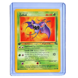 Zubat 57/62 Pokemon TCG 1st Edition Fossil NM Vintage 1999 Card - Image 1