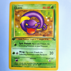 Ekans Fossil 46/62 Pokemon TCG 1st Edition Fossil NM Vintage 1999 Card - Image 2