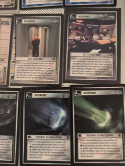 38 Card Lot Star Trek CCG 1E Doorways Only Rare Sets Holodeck Borg TOS TNG Cards - Image 5