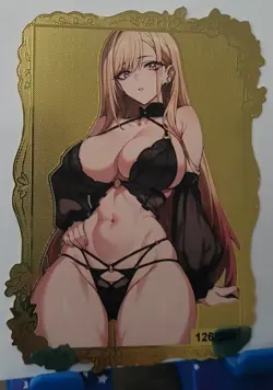 Marin Kitagawa Double Sided Limited Gold Metal Card LSP Goddess Story #126/200 - Image 3