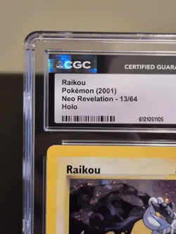 CGC 8.5 NM-MINT Raikou 2001 Neo Revelation 13/64 Holo Rare Pokemon Card Vintage - Image 5