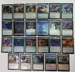 MTG: Marvel's Spiderman , Mythic, Rare, Land | Mixed 23 Card All Foil Lot - Image 1