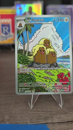 Alolan Dugtrio 208/191 Surging Sparks Illustration Rare Holo Art Pokemon Card - Image 2