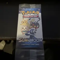 NEW POKEMON TRADING CARD GAME SUN & MOON 3 ADDITIONAL GAME CARDS 1 PACK Sealed - Image 1