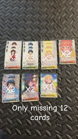 Eng Weiss Schwarz Vol 1 Rent A Girlfriend playset (almost Complete) - 12 Cards - Image 3
