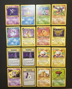 Pokemon WOTC Vintage Non-Holo Rare 16 Card Lot -Base, Fossil, Jungle, Rocket - Image 1