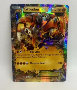 Groudon EX Holo Card 85/160 Pokemon TCG XY Primal Clash MINT - Image 1