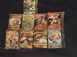 9 Card pokemon lot Booster Packs - Image 1