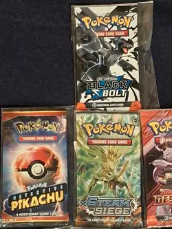 9 Card pokemon lot Booster Packs - Image 2