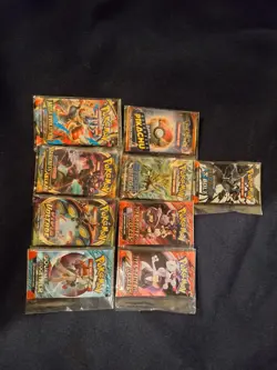 9 Card pokemon lot Booster Packs - Image 4