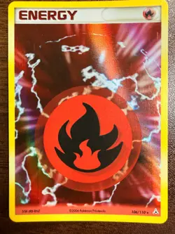 POKEMON CARD 2006 HOLON PHANTOMS FIRE ENERGY 106/110 HOLO - Image 1