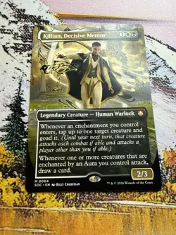 Killian, Decisive Mentor (Borderless) Commander: Secrets of Strixhaven Regular - Image 2