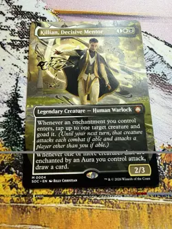 Killian, Decisive Mentor (Borderless) Commander: Secrets of Strixhaven Regular - Image 3