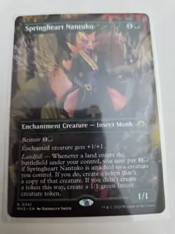 mtg, Springheart Nantuko (Borderless) Modern Horizons 3 Regular NM - Image 1