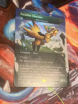 Paradise Chocobo - Birds of Paradise (Borderless) Commander: Final Fantasy Foil - Image 3
