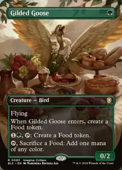 MTG Gilded Goose - Foil - Borderless, NM-Mint, English Commander: Bloomburrow - Image 1