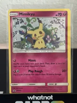 Mimikyu SM163 Team Up Blister Black Star Promo Sun & Moon Pokemon Card Near Mint - Image 1