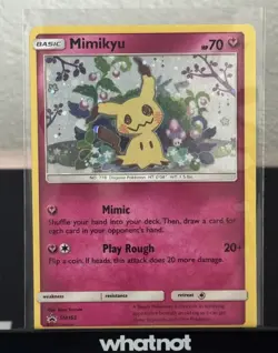 Mimikyu SM163 Team Up Blister Black Star Promo Sun & Moon Pokemon Card Near Mint - Image 2
