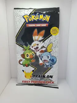 Pokemon First Partner Pack Three 3 Jumbo Cards + 2 TCG Booster Packs (Galar) - Image 1