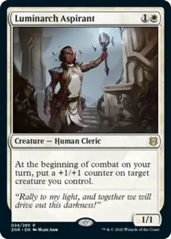 1x Luminarch Aspirant NM-Mint, English Zendikar Rising MTG Magic - Image 1