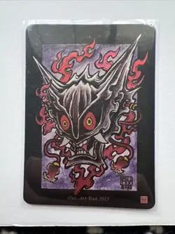 Pokai Gaku - Art Yeuh - Gengar Super Rare 94/152 - Custom Pokemon + Promo Card - Image 3