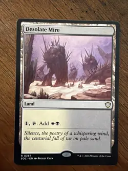 Desolate Mire 367 SOC Commander: Secrets of Strixhaven Magic MTG NM - Image 1