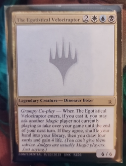 MTG Magic 1 x The Egotistical Velociraptor x 1 - MTG UNKNOWN RZ03 - Image 1