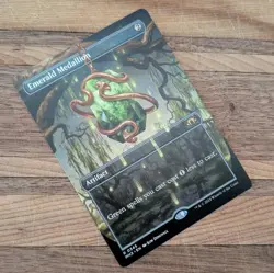 MTG Magic the Gathering Emerald Medallion NM Ungraded English #345 Borderless - Image 1
