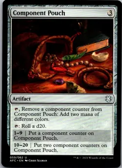 Component Pouch 59 Commander: Adventures in the Forgotten Realms Magic NM - Image 1
