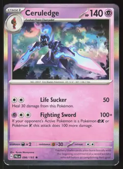 Ceruledge 098/193 Rare Paldea Evolved Pokemon Holo Near Mint - Image 1