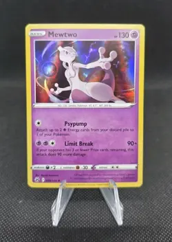 Pokemon Mewtwo Holo Rare 059/159 Crown Zenith - Image 1