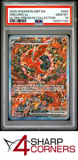 2025 POKEMON MEP EN-ME PROMO ULTRA-PREMIUM COLLECTION #024 ORICORIO ex PSA 10 - Image 1