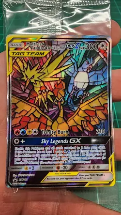 Pokemon Moltres Zapdos Articuno GX SM210 Promo Sealed - Image 3