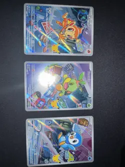 Pokemon 2026 First Partner Illustration Series 1 Promos Turtwig Chimchar Piplup - Image 1