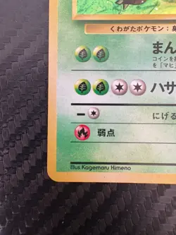 Pinsir Pokemon Jungle Holo (Japanese) Vintage old back TCG card SWIRL - Image 3