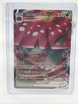 Pokemon TCG Venusaur VMAX SWSH102 Full Art Holo Black Star Promo - NM - Image 1