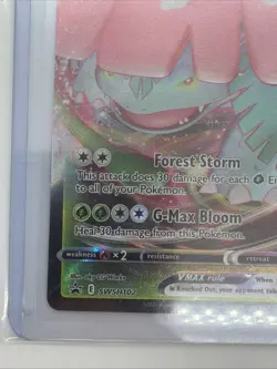 Pokemon TCG Venusaur VMAX SWSH102 Full Art Holo Black Star Promo - NM - Image 5